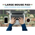 thumbnail image 3 of Cute Desk Mat Kawaii Bear Mousepad Cute Anime Plant Desk Protector, Kawai Aesthetic Brown and Green Forest Keyboard Mat, Large Mouse Pad XXL Gaming Desk Pad XL Office Home Decor for Women Girls, 3 of 6