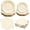 White, variant on Sage Green Plates and Napkins Party Supplies for 20 Guests,Green Scalloped Paper Plates with Gold Rim, Elegant Disposable Tableware Set for Birthday,Baby Shower, Wedding, Bridal & Tea Party,60 PCS