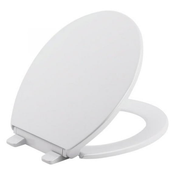 Brevia Quite-Close Round Front Toilet Seat, White