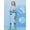 Sky Blue, variant on Cute bunny hooded raincoat for girls with backpack pockets | Pink, high-quality all-season jacket, loose long sleeves, suitable for outdoor play, parties and casual wear.