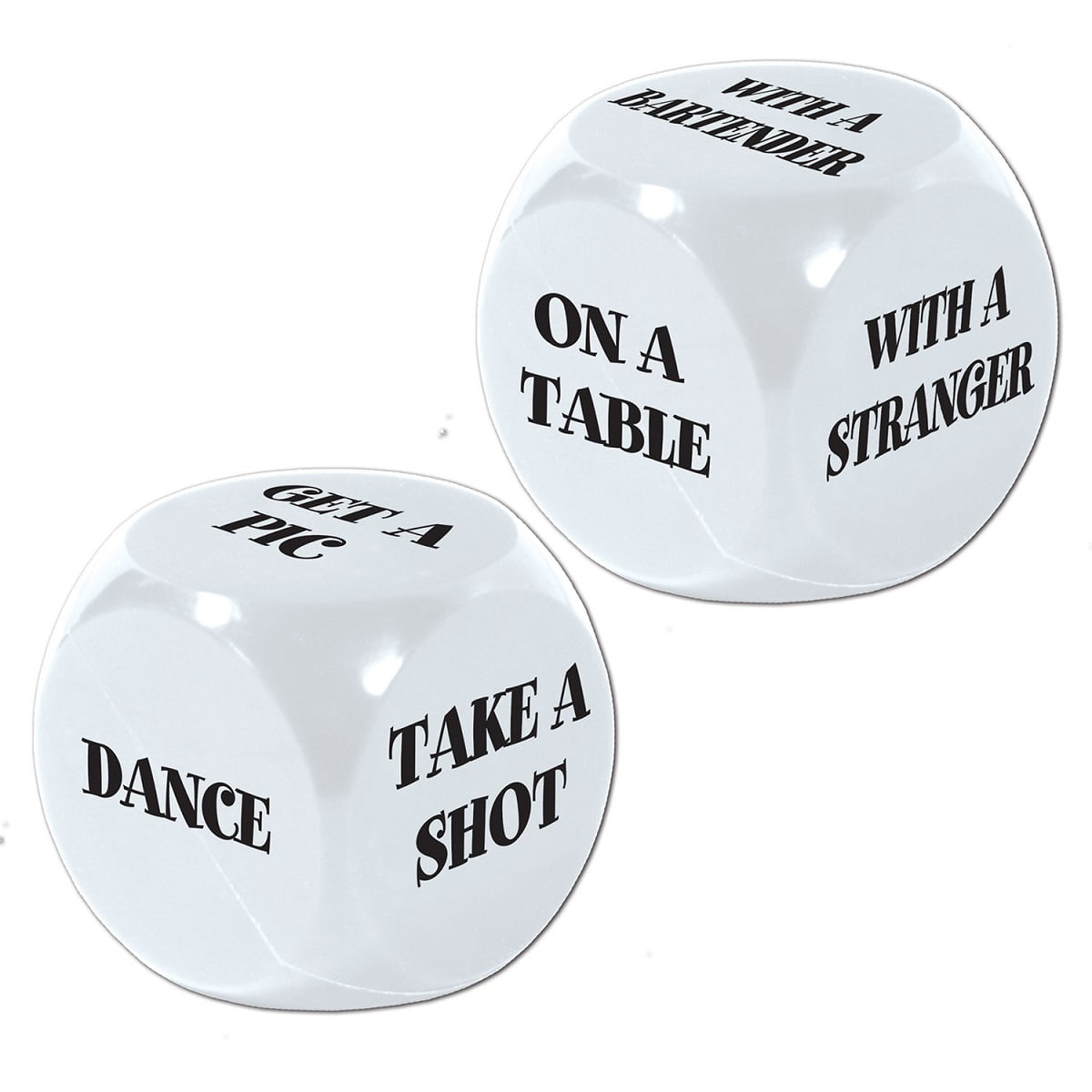 Club Pack of 12 21st Birthday Decision Oversized Dice Party Game