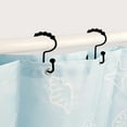 thumbnail image 2 of Crochets de Rideau de Douche en Acier Inoxydable avec 5 Roulements, Supports de Bas de Salle de Bain Antirouille pour Manteau, 5 Crochets, Ventouses pour Crochets Suspendus, Crochets pour Lumières de Noël d'Intérieur, Crochets à Bijoux, 2 of 4