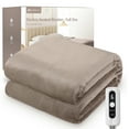 thumbnail image 1 of MARNUR Electric Blanket 72" x 84" Full Size Heated Blanket, Fast Heating, 6 Heating Levels, 10H Auto-off, Machine Washable - Linen, 1 of 10
