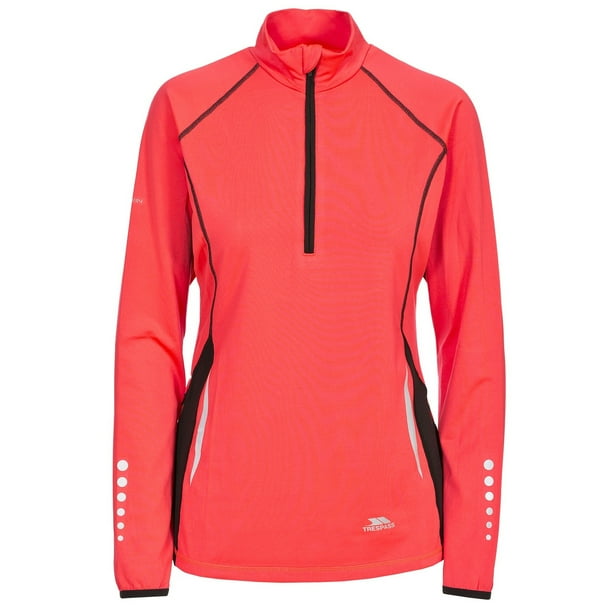 Trespass - Camiseta / Top de manga larga deportiva modelo Persin para mujer (Rosa diva)
