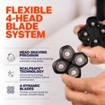 thumbnail image 4 of Freebird Official Replacement Blades For Freebird Pro Head Shaver Kit - Freebird Refill Blades - High-Performance Blades For Smooth Shaving, 4 of 5