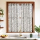 thumbnail image 1 of Cortinas de Ventana Jinchan Floral de 45 cm de Lino para Cocina - 2 Paneles, 1 of 8