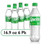 Sprite Lemon Lime Soda Pop, 16.9 fl oz, 6 Pack Bottles