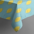 thumbnail image 5 of Yellow Lemon Fruit Shapes LightBlue Pattern Square Tablecloth,Waterproof Square Table Cover,Wipeable Spillproof Washable Table Cover for Home Kitchen Party Decor 52"x52"(132x132cm), 5 of 6