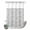Grey, variant on No Hook Shower Curtain, Grey Spring Floral Shower Curtains for Bathroom with See Through Top Window, Farmhouse Flowers Elegant Pastoral Waterproof & Washable Bath Curtain Stall 48"x72"