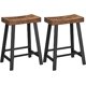 thumbnail image 2 of VASAGLE 2 Bancos de Barra Industrial con Asiento Ancho Curvo, 2 of 2