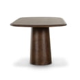 thumbnail image 2 of Pemberly Row Contemporary Brown Burl Oval 87 inch Dining Table, 2 of 5