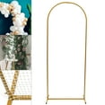 thumbnail image 4 of ANQIDI 78.74" Gold Metal Mesh Wall Wedding Arch Stand Party Backdrop Decoration (Gold), 4 of 12