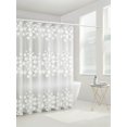 thumbnail image 4 of PEVA-Trenn-Duschvorhang, wasserdicht und schimmelfest, Duschvorhang für Toilette, mit 12 Haken, 180 x 180 cm, 4 of 5