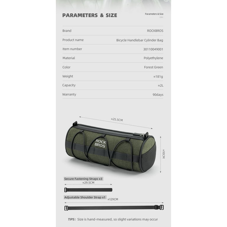 Small Bike Handlebar Bag – Compact Storage Pouch For Cycling, Commuting & Trail Riding (Black)