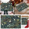 thumbnail image 2 of TIELUTT Cartoon Flower Print Kitchen Carpet Cartoon Fish Print Kitchen Carpet Washable Cushion Initial Blankets and Throws Furry Carpet Rug Couch Blankets Warm Throw Rugs Living Room Big Bedroom Rugs, 2 of 7