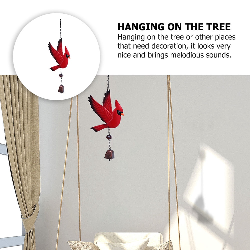 Set of 3 Bird Feeders for Outdoors Hanging Wind Chime Pendant Bell Baby