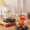 thumbnail image 6 of HI-REEKE Flower Mini Building Block Set Carnation Everlasting Bouquet Bonsai Plastic Toy for Adult, 6 of 8