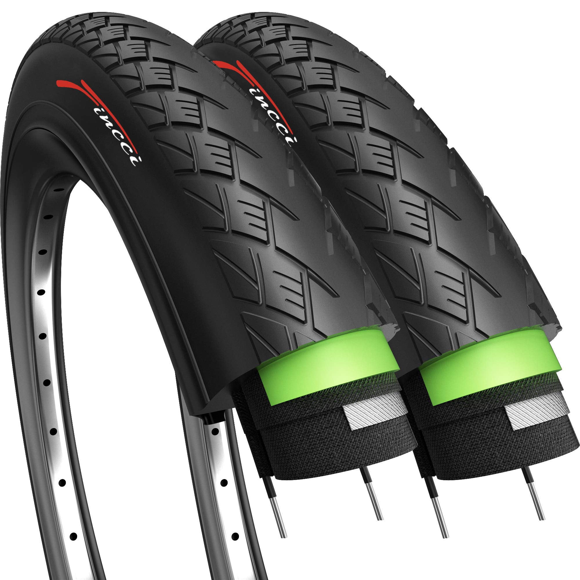Fincci Roam Pair 700X38C Bike Tire Foldable 40-622 With 1Mm