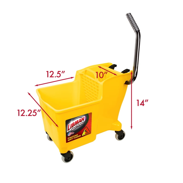 32-Quart Bucket and Wringer with Steel Handle photo 8