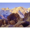 thumbnail image 2 of Talbot Frank, Christopher 30x26 Black Ornate Wood Framed with Double Matting Museum Art Print Titled - California, Sierra Nevada Mt Whitney at sunrise, 2 of 4