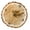 B, variant on Quiet Farmhouses Grains Wall Clock Operated with Annual Rings Print for Bedroom Kitchen Decors