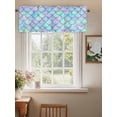 thumbnail image 2 of Abstract Art Coastal Curtain Valances for Windows, Nautical Sea Summer Beach Kitchen Valance Window Treatment, Light Filtering Block Curtains for Bathroom/Bedroom/Living Room 54'' x 18'', 2 of 9