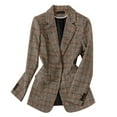 thumbnail image 4 of Wovix Womens Tweed Blazers Casual Long Sleeve Double Open Front Blazer Jackets Plaid Blazer Jacket - Fully Lined Business Lapel Elegant Coat with Pockets Work Suits, 4 of 4