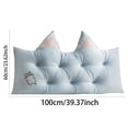thumbnail image 2 of BKER " Style Cat Ear Design Bedside Pillow Comfortable Backrest For Couch Sofa And Window Seat With Soft Large Cushion", 2 of 4