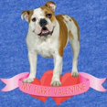 thumbnail image 2 of CafePress - Bulldog Valentine - Cute Infant Baby Football Bodysuit, 2 of 3
