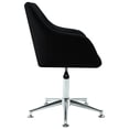 thumbnail image 2 of vidaXL Swivel Dining Chair Black Fabric, 2 of 5