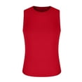 thumbnail image 5 of FNFYFH Big Tall Mens Sleeveless Shirts, Fashion Men Casual Solid Color Fitness Sportswear Round-Neck Tank Top $15 & Under, 5 of 7