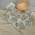 thumbnail image 5 of Spring Pillow Covers 16x16 Inch 2 Pcs Navy Blue Sage Green Hydrangea Flower Decor Throw Pillows Vintage Floral Seasonal Summer Outdoor Decoration Pillowcase Linen Cushion Cover for Couch Sofa, 5 of 6