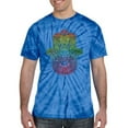 thumbnail image 2 of Wild Bobby, Colorful Rainbow Hamsa Symbol Spiritual Yoga, Pop Culture, Tie-Dye Tees, Spiral Royal, Large, 2 of 3