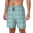 thumbnail image 2 of Fotbe Blue Print Men’s Swim Trunks Quick Dry Swim Shorts Board Shorts with Mesh Lining-3X-Large, 2 of 9