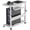 White 154LBs, variant on Adjustable Computer Tower Stand with Storage Rack 2-Tier Rolling CPU Holder Cart with Locking Wheels for Home Office Gaming Brown