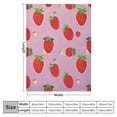 thumbnail image 4 of QZHH Strawberry Flannel Throw Blanket Super Soft Lightweight Decorative Warm Comfy Fuzzy Cozy Fluffy Fall Winter Plush Blanket for Sofa Bed Living Room Travelling Camping, 4 of 6