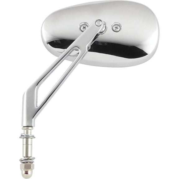 BikeMaster Custom Mirror, Hi-Rise Bars - Chrome