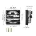 thumbnail image 5 of KFFKFF Shutter Exhaust Fan Shop Exhaust Fan 16'' Remote Control Wall-Mount Attic for Greenhouses, Garages, Sheds, ETL Listed, 5 of 9