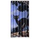 thumbnail image 1 of ABPHQTO Happy Halloween Creepy Cat Cortina de ducha Impermeable Cortina de ducha 90x180 cm, 1 of 2