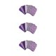 thumbnail image 3 of Juego de costura de retazos Advancent 7 piezas de tela de algodón con estampado de flores Púrpura, 3 of 6