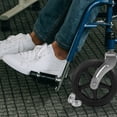 thumbnail image 4 of BESTYASH 2 Pcs Roulements de Roue de Scooter Roulement de Roue avant de Fauteuil Roulant Pièces de Rechange en Fer Argenté pour Marcheurs, 4 of 8