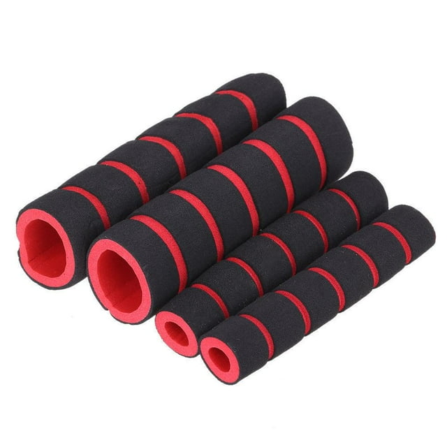 Red Bike Motorcycle Quad Handle Bar Foam Sponge Gloves Cover