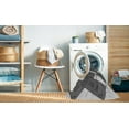 thumbnail image 2 of Ahgly Tapis Rond Lavable en Machine Intérieur Transitionnel Gris Argenté, 8 Pieds Rond, 2 of 7