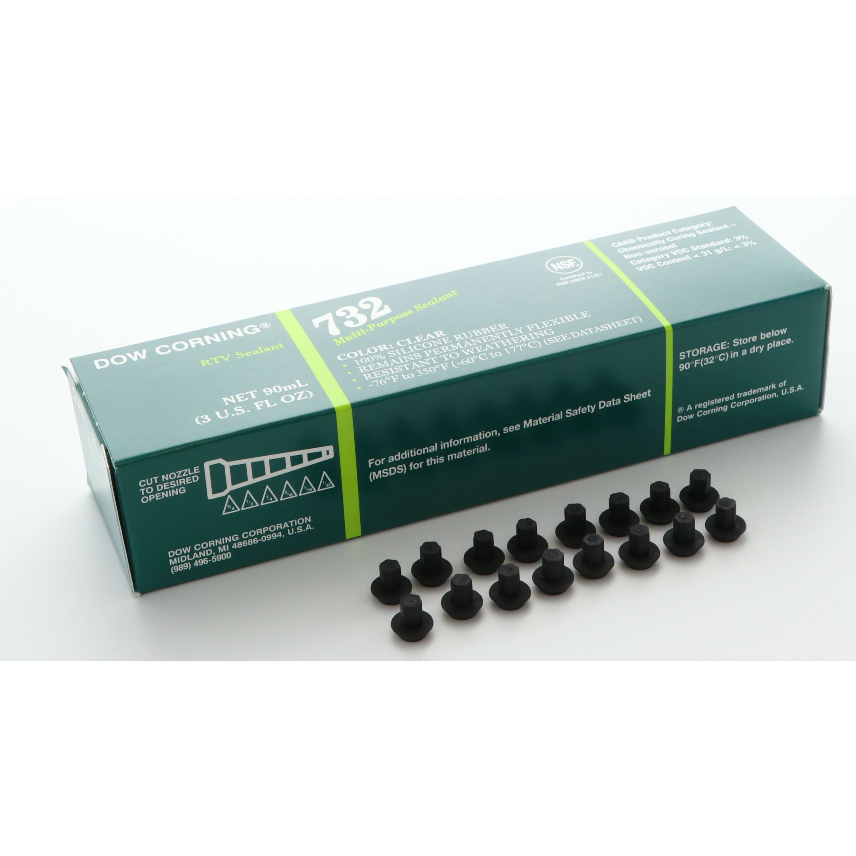 Kitchen Basics 101 Viking Range Grate Rubber Feet/Grate Bumper Package of 16 with Adhesive