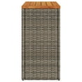 thumbnail image 5 of vidaXL Garden Side Table Grey Poly Rattan Small Durable, 5 of 5