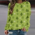 thumbnail image 1 of Sweatshirt de Noël pour Femmes 2023 Mode Imprimé Manches Confortable Respirant Col Rond en Solde, 1 of 5
