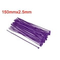 thumbnail image 5 of Uxcell Cable Ties Cable Zip Ties Adjustable Cable Tie Wraps Self-Locking Nylon  5.9" x  0.1" Purple 80pcs, 5 of 5