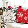 thumbnail image 4 of Christmas Pillow Covers 18x18 Set of 4 Winter Snowflake Let it Snow Christmas Tree Decorations Modern Farmhouse Christmas Pillows Decorative Throw Pillows Cases Holiday Decor for Couch, 4 of 6