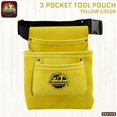 thumbnail image 4 of Graintex SS2309 3 Pkt Leather Nail & Tool Pouch W/2" Web Belt, 4 of 4