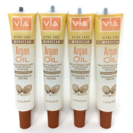 VIA Argan Oil Promotes Hair Growth Makes Hair Stronger & Healthier 1.5oz 4 (Best Oil To Promote Hair Growth)